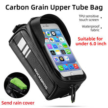 Load image into Gallery viewer, ROCKBROS Bicycle Bag Cycling Front Tube Frame Bag Waterproof Top Tube Phone Bag MTB Road Bike Touch Screen 6.0 inch Phone Case