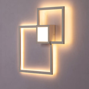 Hartisan Led Wall Lamps For Bedroom Square Lamp Home Decoration Lights Creative DIY Pattern Wall Sconces Fixtures Mounted Lamp