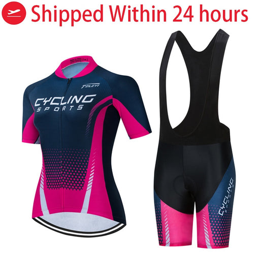 Quick-Dry mountain bike clothing 2021 Women bicycle jersey bib set dress Summer outdoor sports cycling clothes Ladies MTB wear