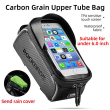 Load image into Gallery viewer, ROCKBROS Bicycle Bag Cycling Front Tube Frame Bag Waterproof Top Tube Phone Bag MTB Road Bike Touch Screen 6.0 inch Phone Case