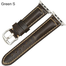 Load image into Gallery viewer, MAIKES Oil Wax Leather Bracelet For Apple Watch Band 42mm 38mm / 44mm 40mm Series 6 5 4 3 For Apple Watch Strap iWatch Watchband