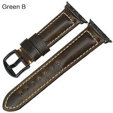 Load image into Gallery viewer, MAIKES Oil Wax Leather Bracelet For Apple Watch Band 42mm 38mm / 44mm 40mm Series 6 5 4 3 For Apple Watch Strap iWatch Watchband