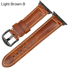 Load image into Gallery viewer, MAIKES Oil Wax Leather Bracelet For Apple Watch Band 42mm 38mm / 44mm 40mm Series 6 5 4 3 For Apple Watch Strap iWatch Watchband