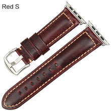 Load image into Gallery viewer, MAIKES Oil Wax Leather Bracelet For Apple Watch Band 42mm 38mm / 44mm 40mm Series 6 5 4 3 For Apple Watch Strap iWatch Watchband