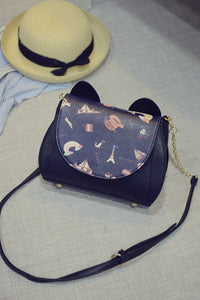 New Summer Sailor Moon Ladies Luna Cat Chain Shoulder Bag PU Leather Casual Handbag Women Fashion Crossbody Messenger Small Bags