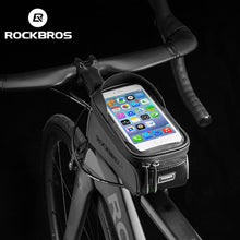 Load image into Gallery viewer, ROCKBROS Bicycle Bag Cycling Front Tube Frame Bag Waterproof Top Tube Phone Bag MTB Road Bike Touch Screen 6.0 inch Phone Case