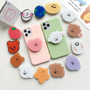 Universal mobile phone bracket Cute 3D Animal airbag Phone Expanding Stand Finger Holder Stitch panda holder for phone Stand